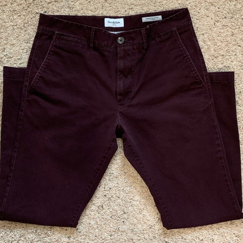Goodfellow Hennepin Chino Slim fit maroon